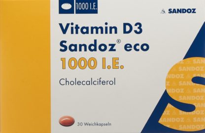 VITAMIN D3 Sandoz eco Weichkaps 1000 IE 30 Stk