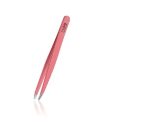 RUBIS Pinzette schräg Inox pink