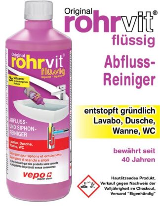 ROHRVIT Ablaufreiniger liq gebrauchsfertig 1000 ml