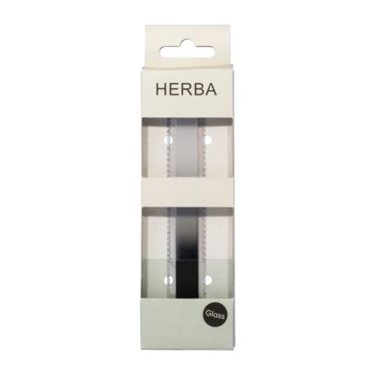 HERBA Glasnagelfeile 14cm im Etui schwarz