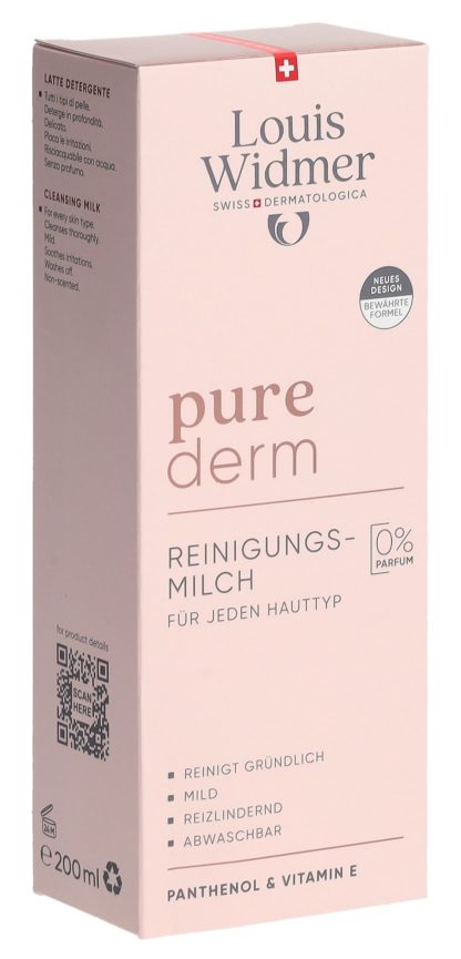 WIDMER Purederm Reinigungsmilch o Parf 200 ml – Bild 3