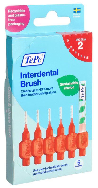 TEPE Interdental Brush 0.5mm rot 6 Stk – Bild 2