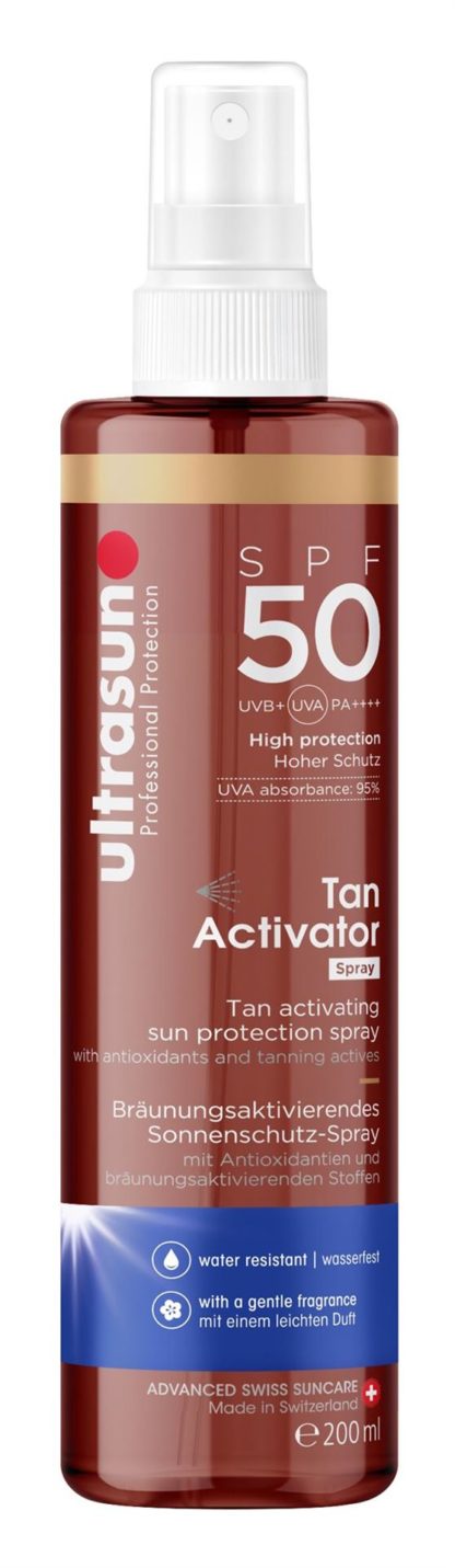 ULTRASUN Tan Activator SPF50 Spr 200 ml – Bild 2