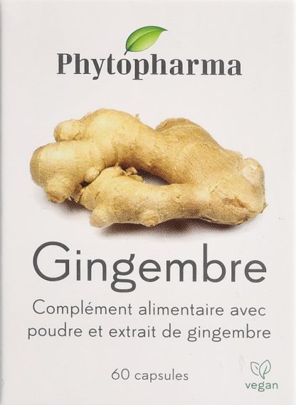 PHYTOPHARMA Ingwer Kaps 365 mg 60 Stk – Bild 2