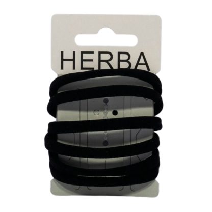 HERBA Haarbinder 5.6cm schwarz 6 Stk