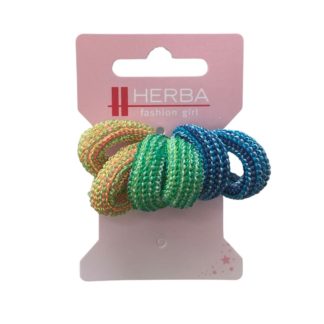 HERBA Kids Haarbinder 2.5cm neon 6 Stk