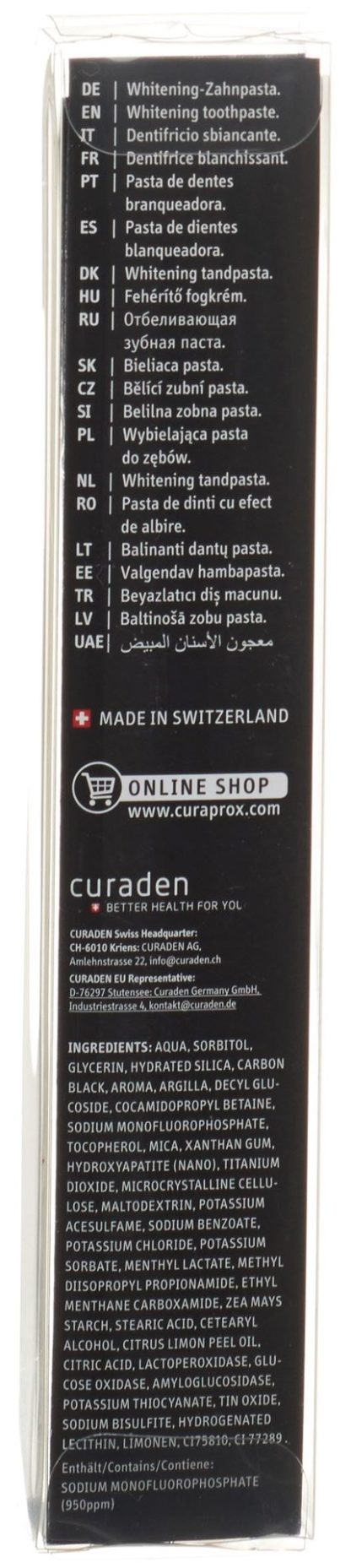 CURAPROX Black is white Zahnpasta Tb 90 ml – Bild 4