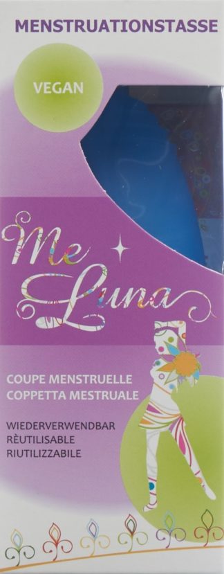 ME LUNA Menstruationstasse Classic L Ring Blau
