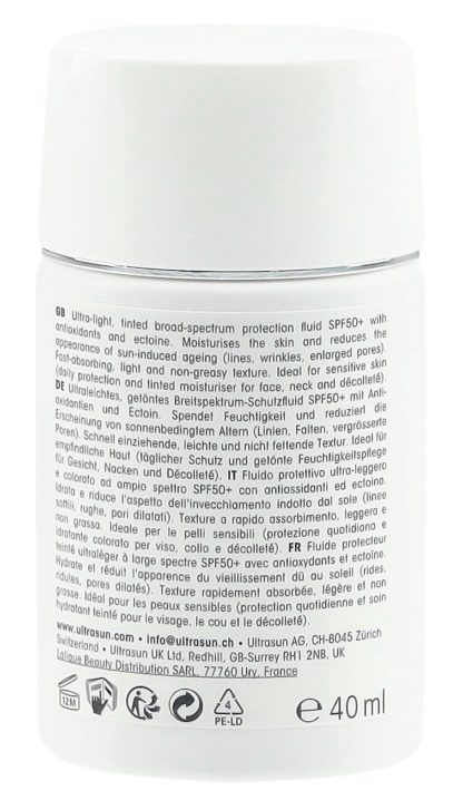 ULTRASUN Face Fluid SPF50+ Tinted HONEY 40 ml – Bild 5