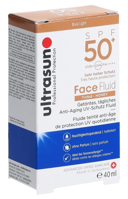 ULTRASUN Face Fluid SPF50+ Tinted HONEY 40 ml – Bild 2