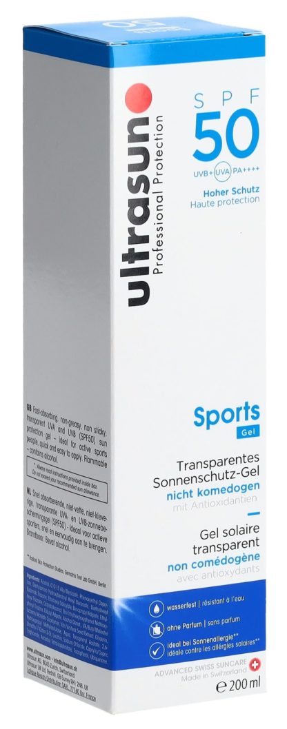 ULTRASUN Sports Gel SPF 50 Fl 200 ml – Bild 2