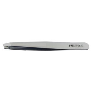 HERBA Pinzette schräg Inox hellgrau glossy