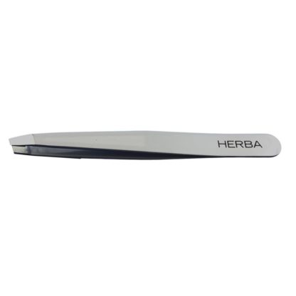 HERBA Pinzette schräg Inox hellgrau glossy