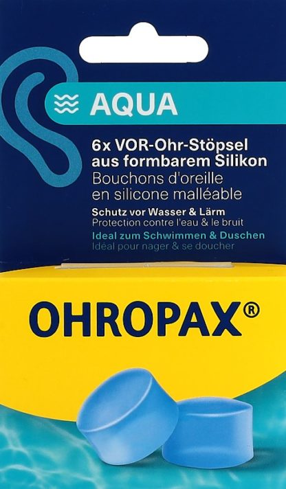 OHROPAX Ohrstöpsel Silicon Aqua 6 Stk