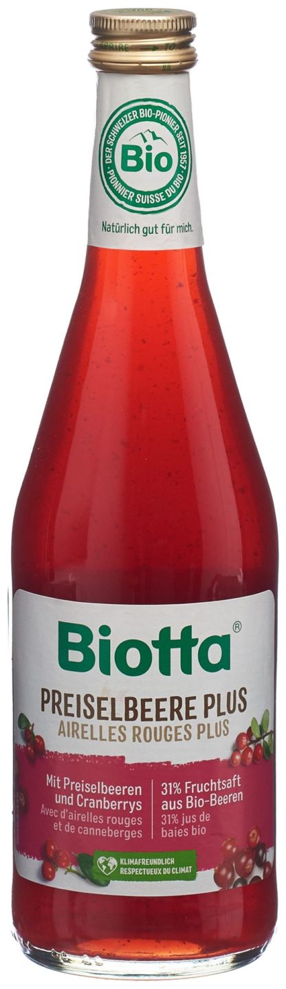 BIOTTA Preiselbeere Plus Fl 5 dl – Bild 2