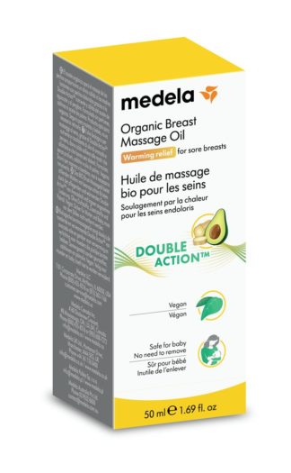 MEDELA Brust-Massageöl Bio Glasfl