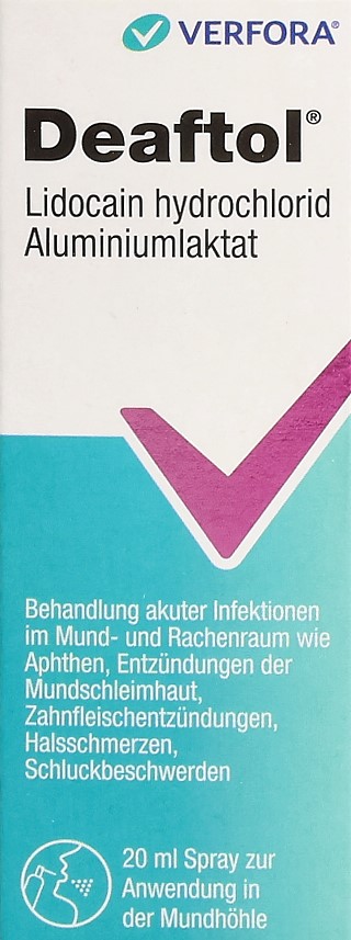 DEAFTOL Mundspray m Lidocain 20 ml