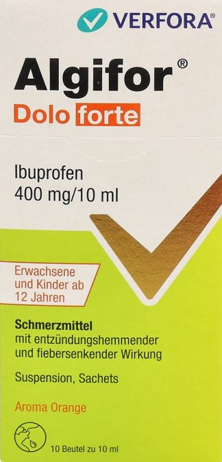 ALGIFOR Dolo forte Susp 400 mg/10ml (neu) 10 Stk