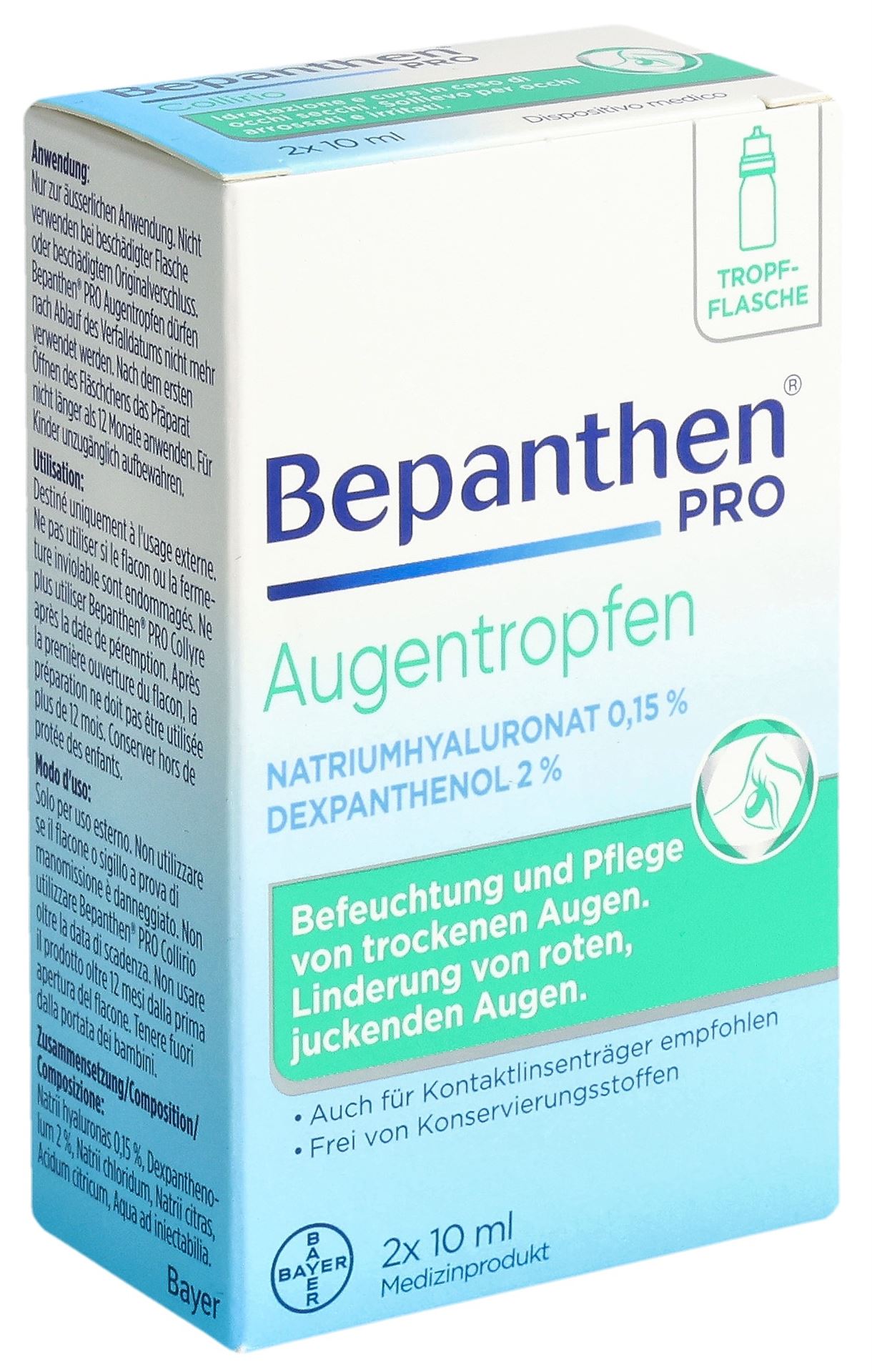BEPANTHEN PRO Augentropfen (n) 2 Fl 10 ml – Bild 3