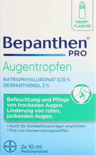 BEPANTHEN PRO Augentropfen (n) 2 Fl 10 ml