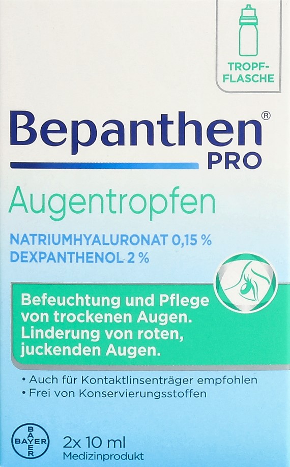 BEPANTHEN PRO Augentropfen (n) 2 Fl 10 ml