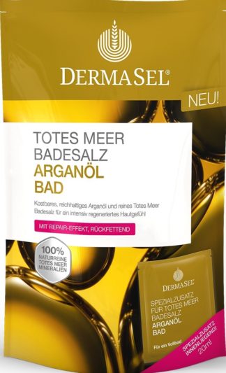 DERMASEL Badesalz Arganöl D/F Btl 400 g