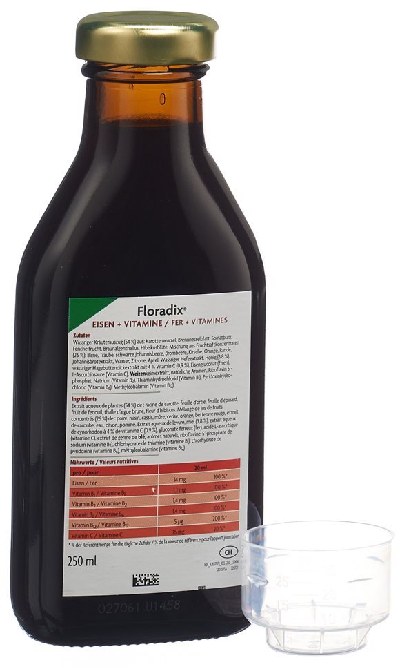 FLORADIX Eisen + Vitamine Fl 250 ml – Bild 3
