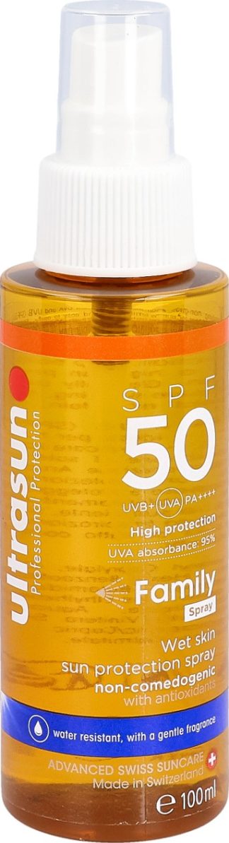 ULTRASUN Family Wet Skin SPF50 Spr 100 ml