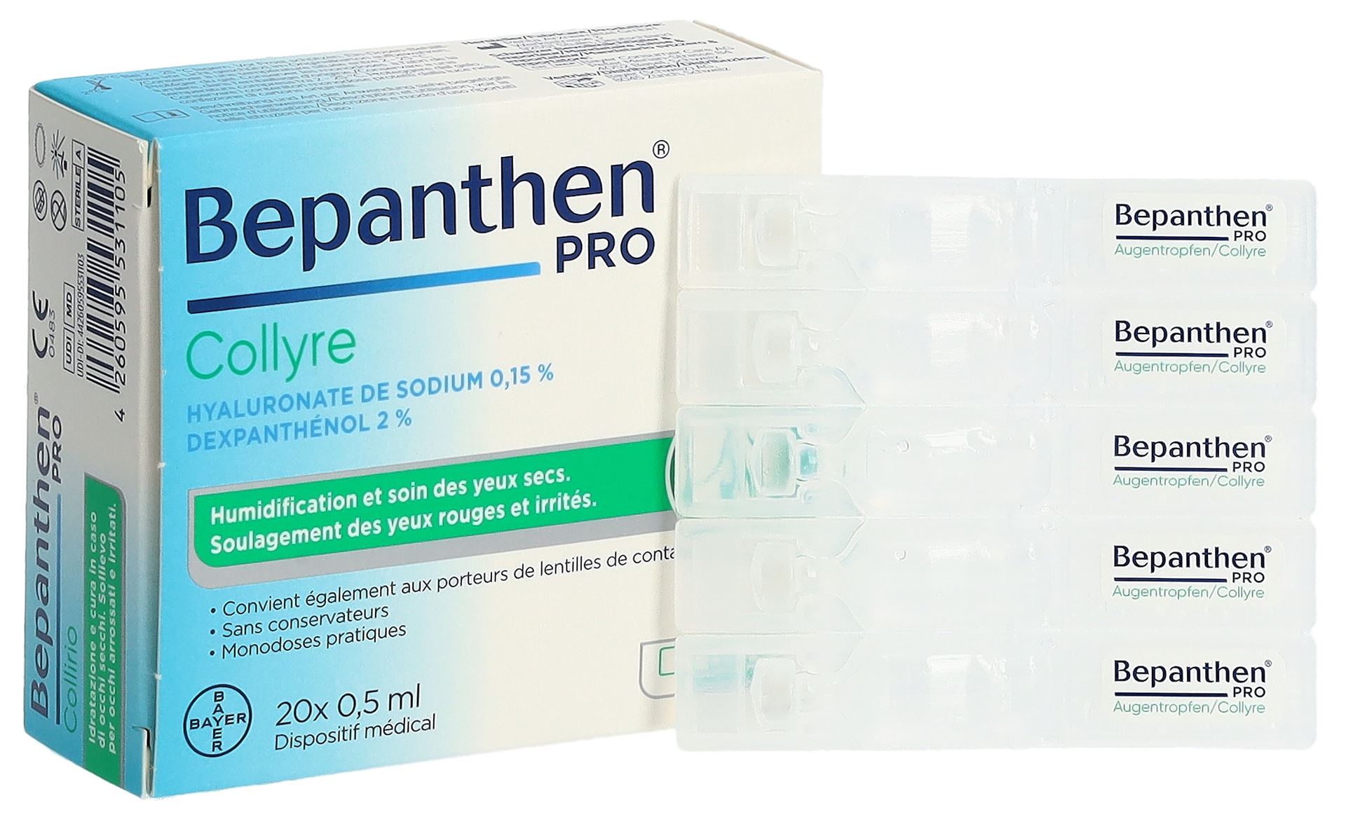 BEPANTHEN PRO Augentropfen 20 Monodos 0.5 ml – Bild 6