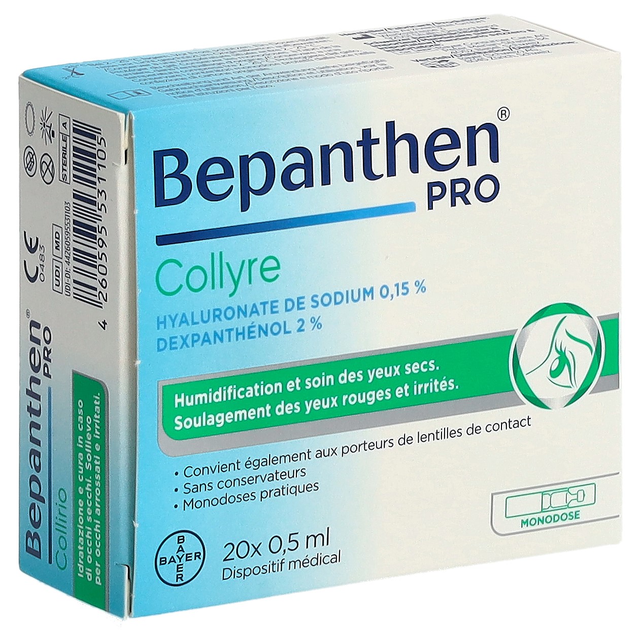 BEPANTHEN PRO Augentropfen 20 Monodos 0.5 ml – Bild 4