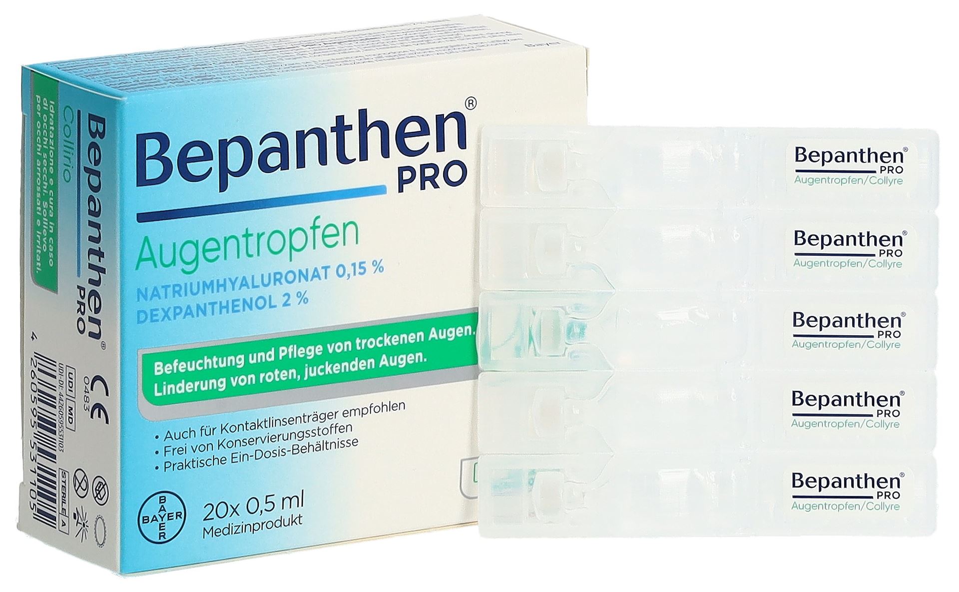 BEPANTHEN PRO Augentropfen 20 Monodos 0.5 ml – Bild 5