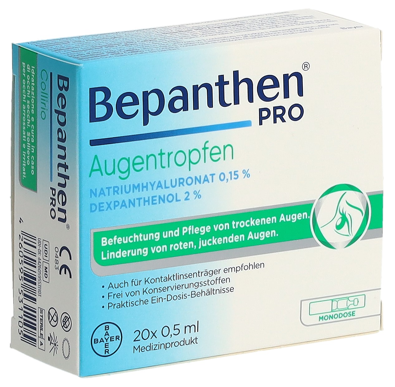 BEPANTHEN PRO Augentropfen 20 Monodos 0.5 ml – Bild 3