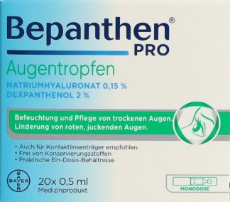 BEPANTHEN PRO Augentropfen 20 Monodos 0.5 ml