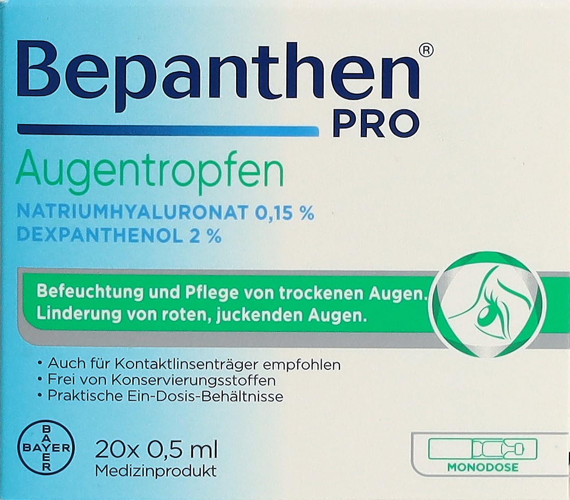 BEPANTHEN PRO Augentropfen 20 Monodos 0.5 ml