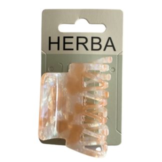 HERBA Klammer 6cm Acetat weiss rose