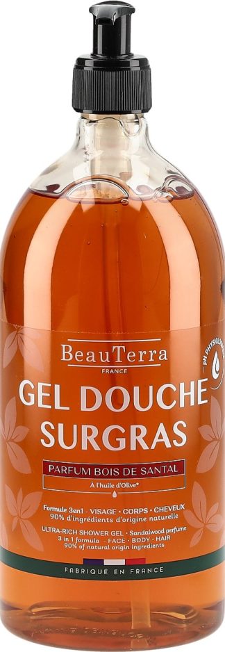 BEAUTERRA Duschgel reichhaltig Sandelholz 1000 ml