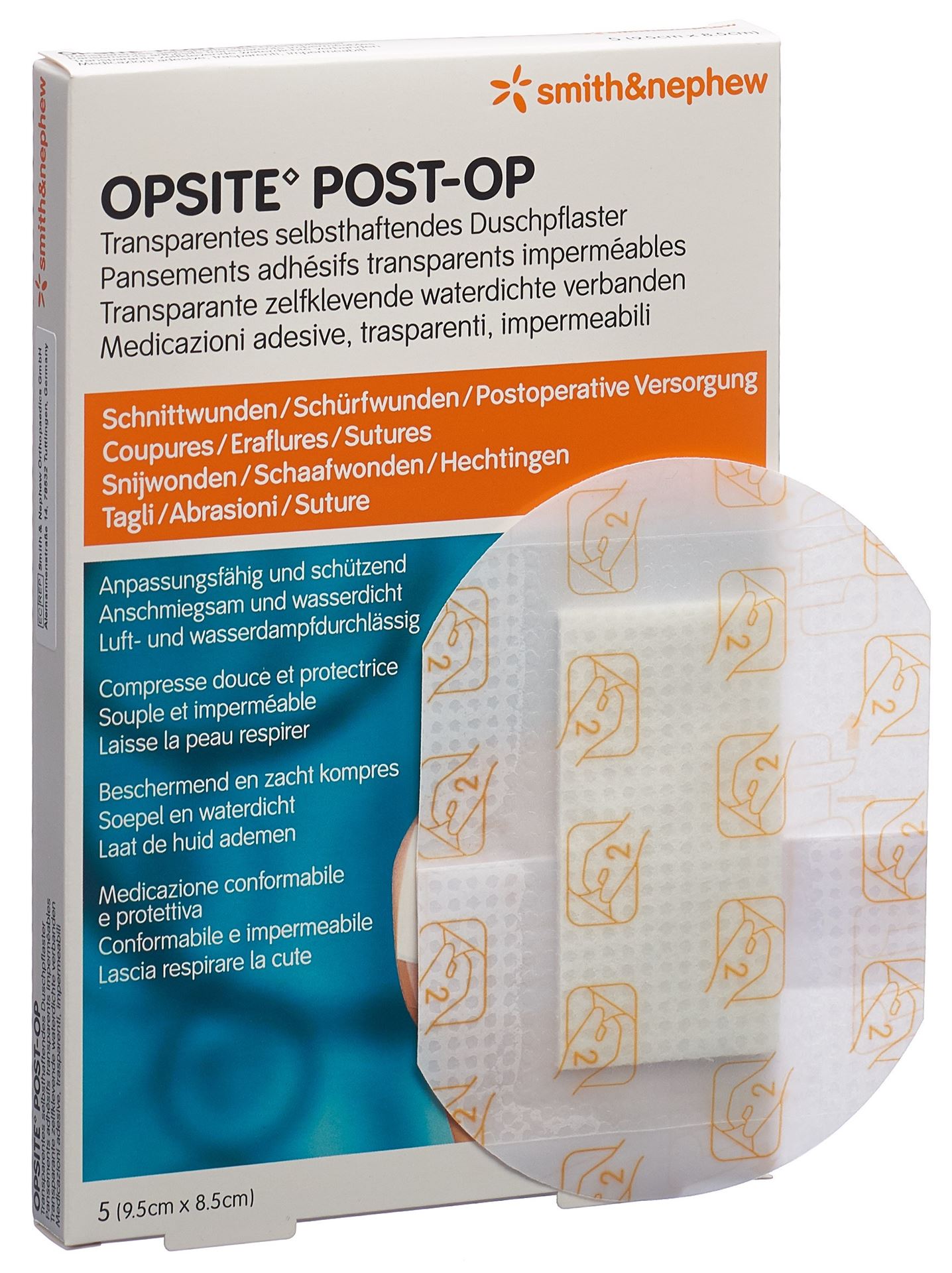 OPSITE POST OP Folienverb 9.5x8.5cm ster 5 Stk – Bild 3
