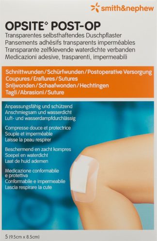 OPSITE POST OP Folienverb 9.5x8.5cm ster 5 Stk