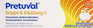 PRETUVAL Grippe und Erkältung C Brausetabl 10 Stk