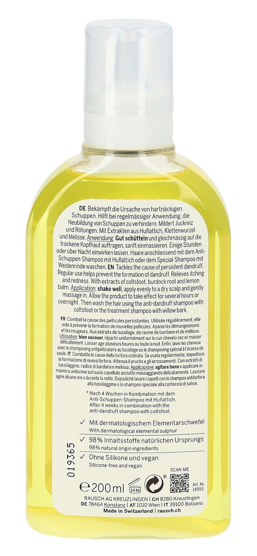 RAUSCH Anti-Schuppen-Kopfhaut-Lot Huflatt 200 ml – Bild 5