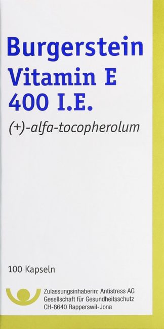 BURGERSTEIN Vitamin E Kaps 400 IE Ds 100 Stk