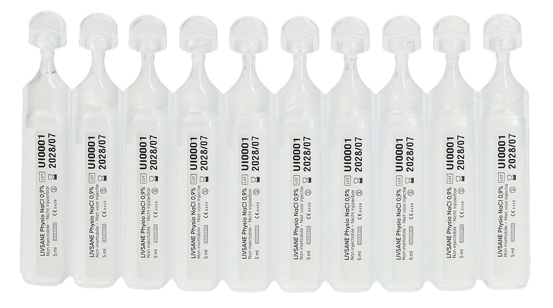LIVSANE Physio NaCl 0.9 % steril 40 Amp 5 ml – Bild 3