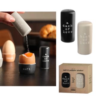 HERBORISTERIA Salz- und Pfefferstreuer Set Hey!