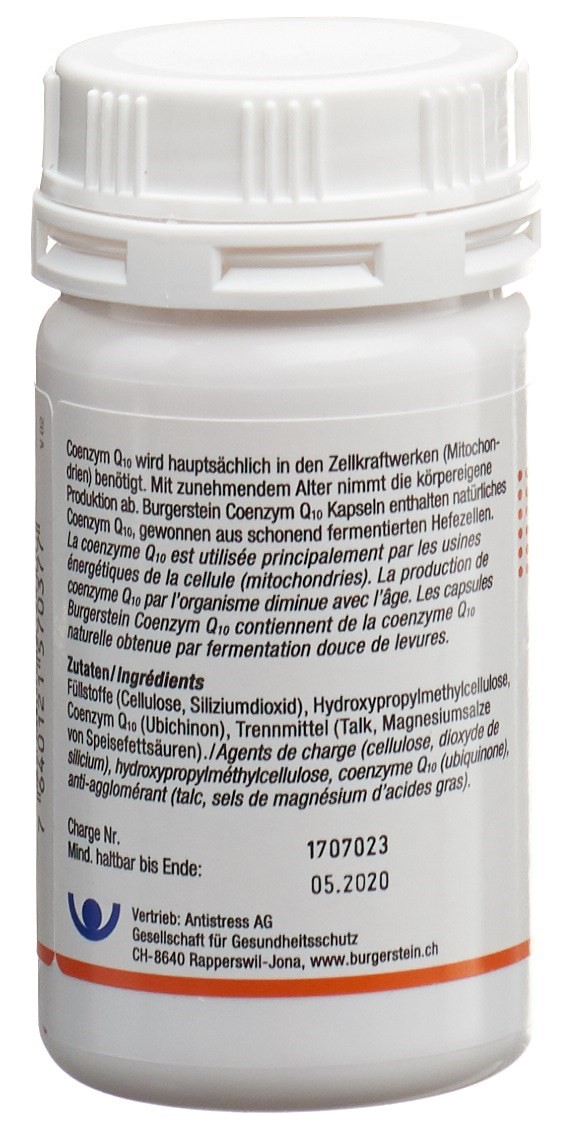 BURGERSTEIN Coenzym Q10 Kaps 30 mg 180 Stk – Bild 4