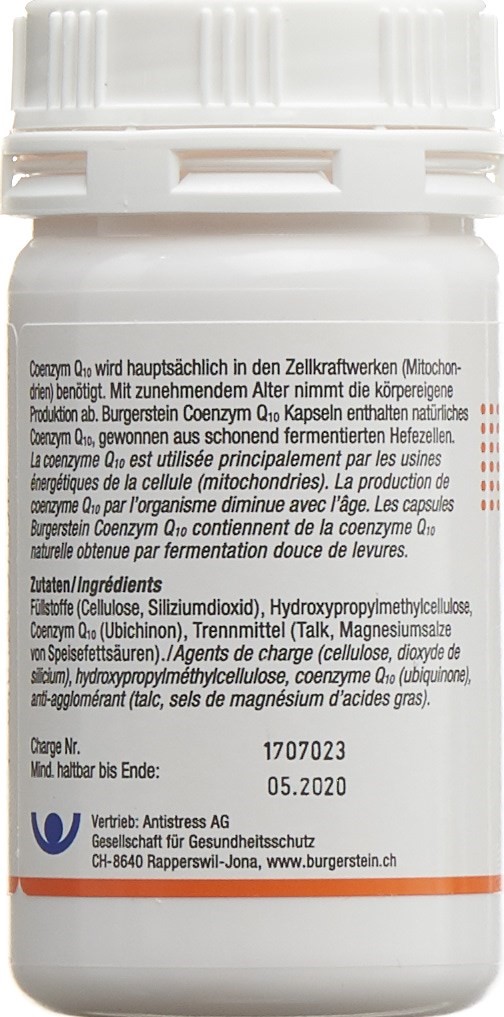 BURGERSTEIN Coenzym Q10 Kaps 30 mg 180 Stk – Bild 2