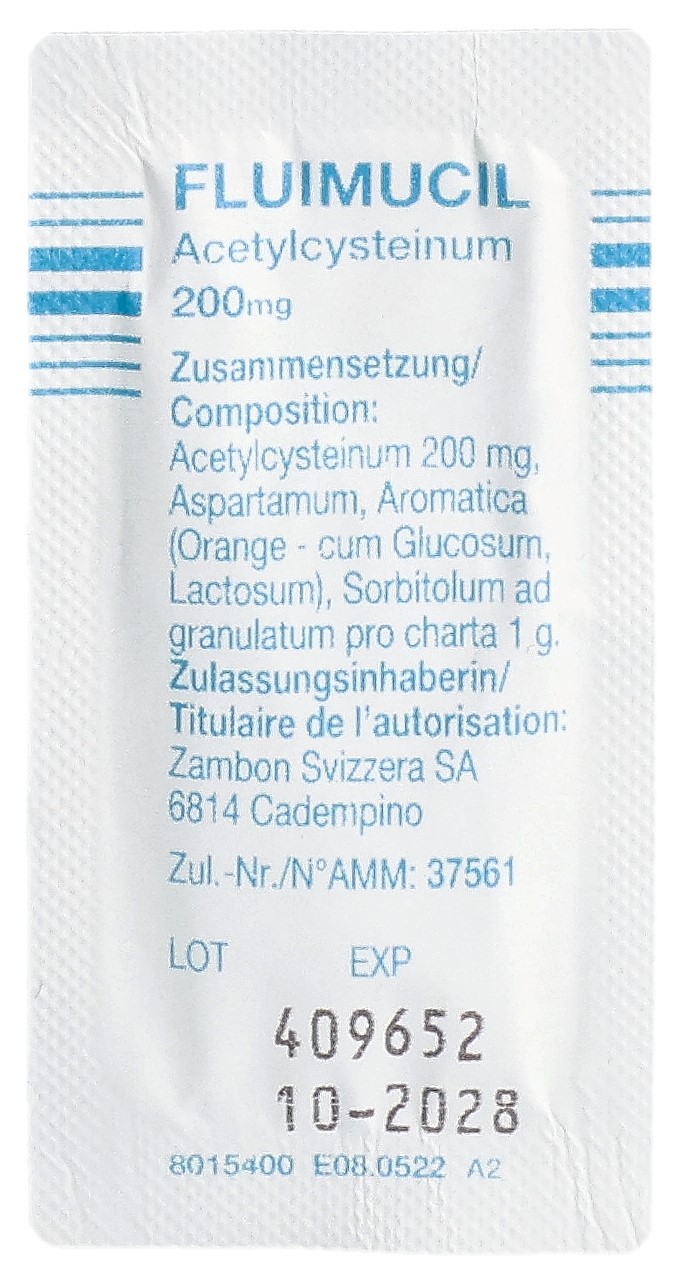 FLUIMUCIL Gran 200 mg Erw Btl 30 Stk – Bild 8