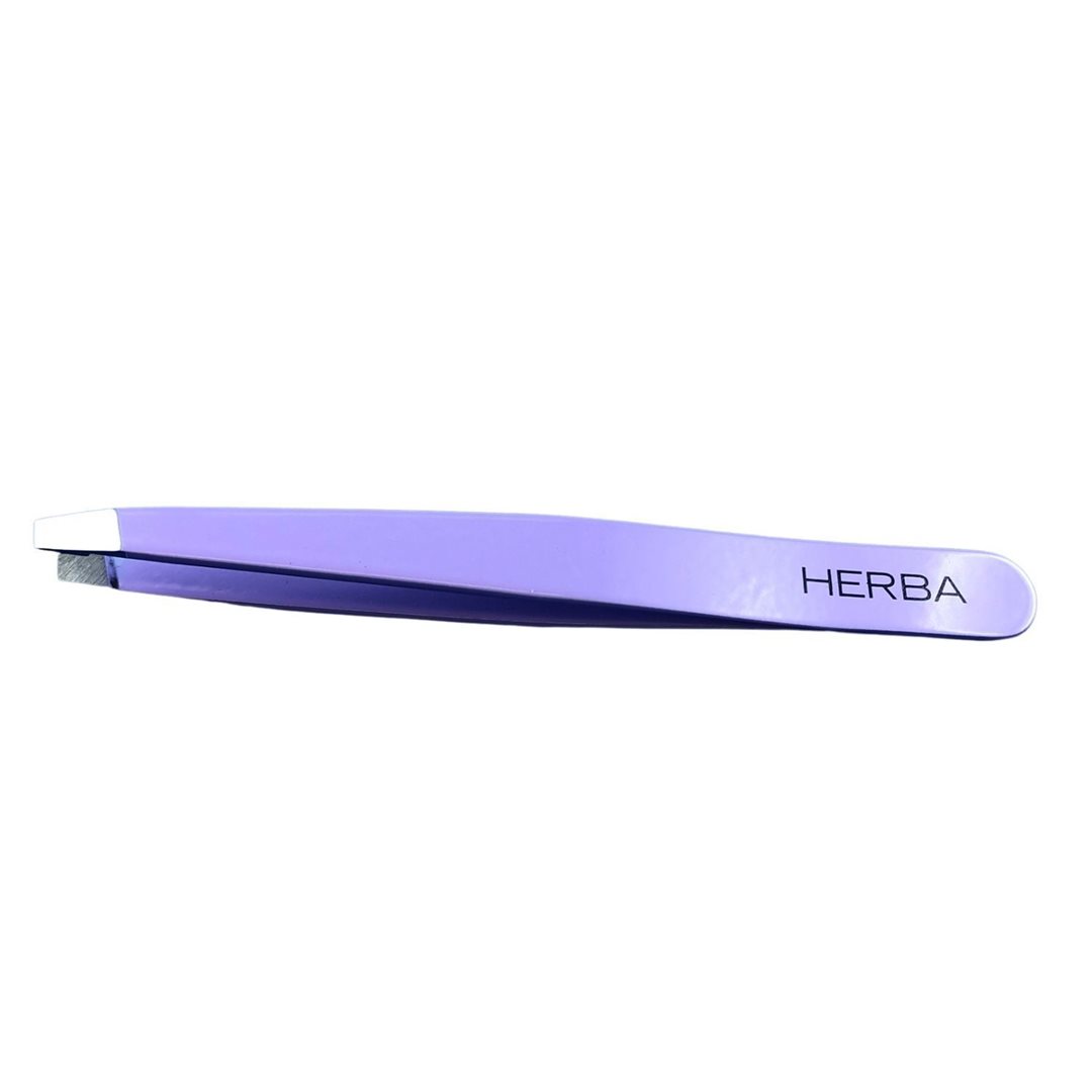HERBA Pinzette schräg Inox lila glossy
