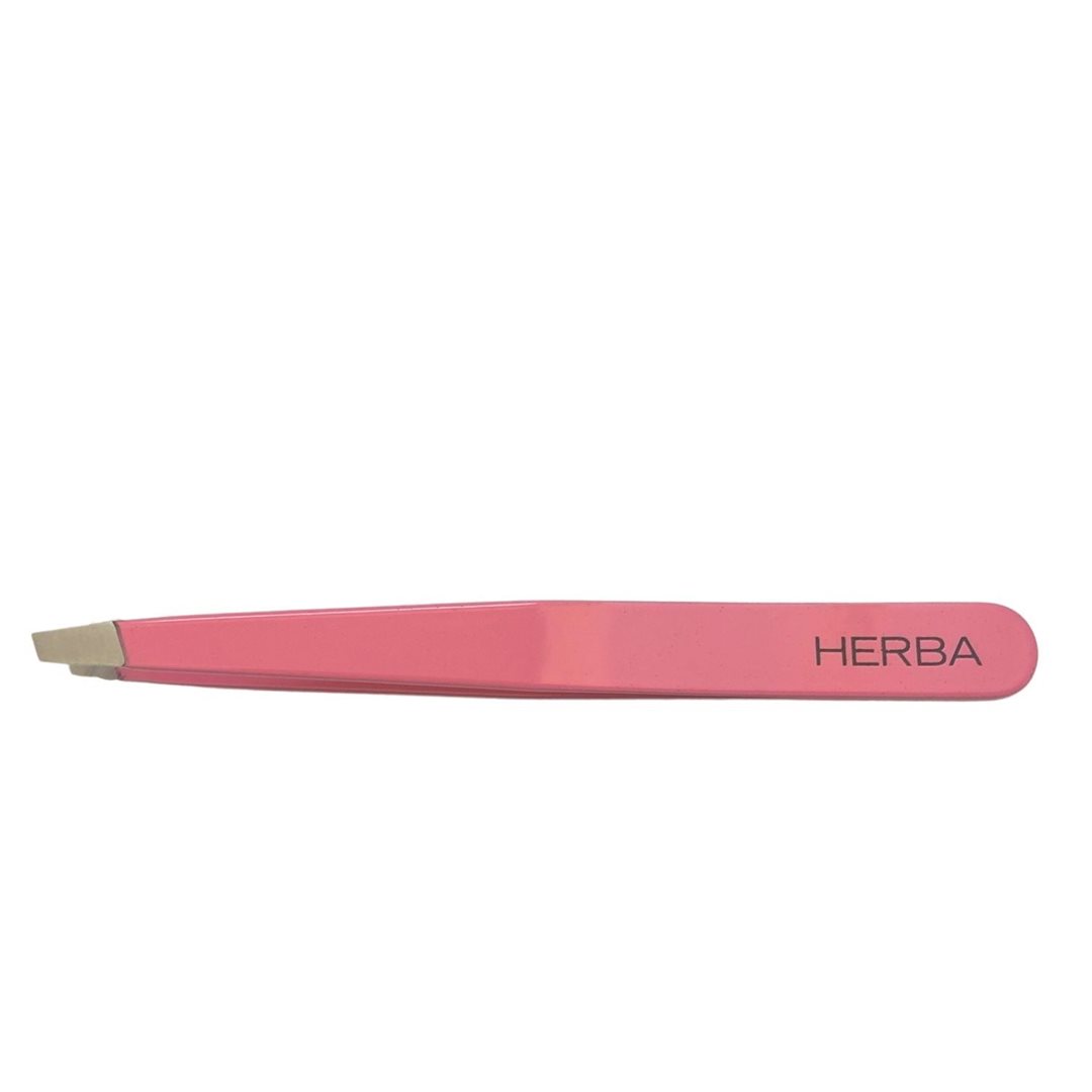 HERBA Pinzette schräg Inox rosa glossy