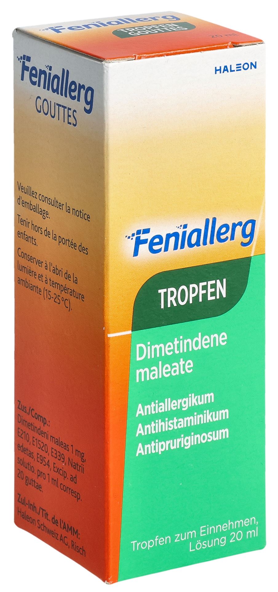 FENIALLERG Tropfen 1 mg/ml Fl 20 ml – Bild 3