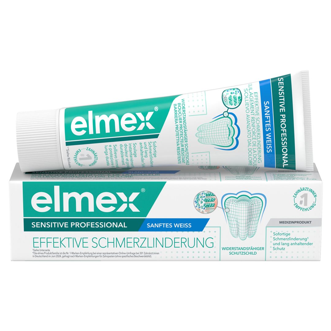 ELMEX SENSITIVE PROF SANFTES WEISS Zahnpasta 75 ml – Bild 2
